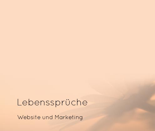 Website Lebenssprüche
